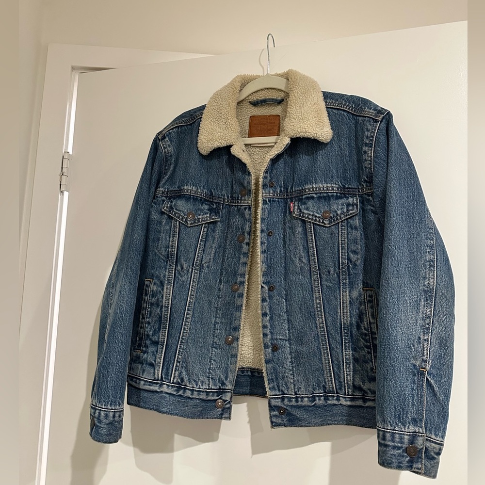 Denim Sherpa Trucker Jacket